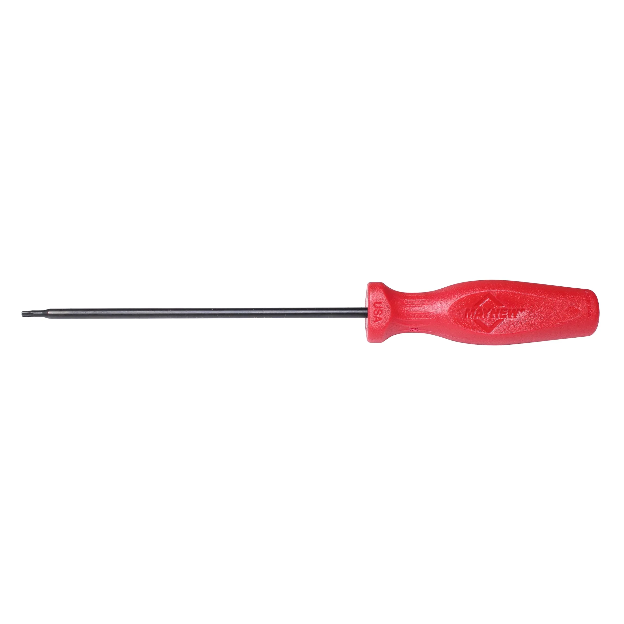 Mayhew Tools 27401 USA Torx Screwdriver, Red, T10 x 6-Inch
