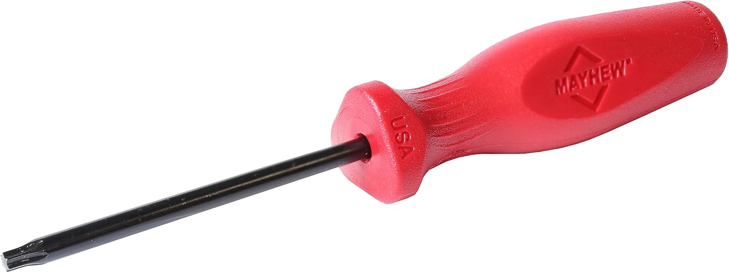 Mayhew Tools 27408 USA Torx Screwdriver, Red, T27 x 4-Inch - Image 3