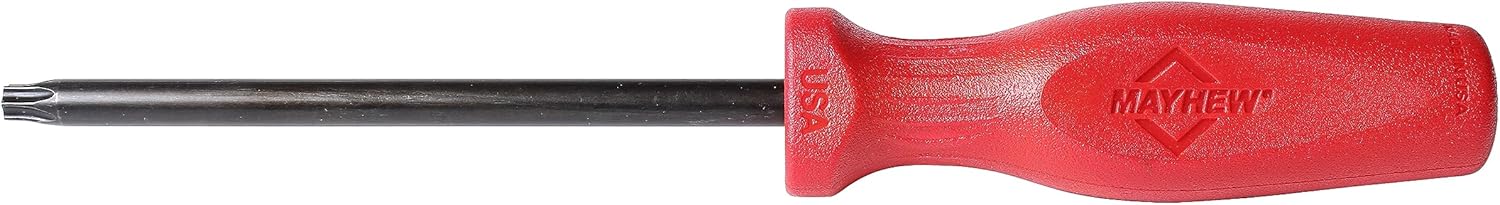 Mayhew Tools 27412 USA Torx Screwdriver, Red, T40 x 5-Inch - Image 2