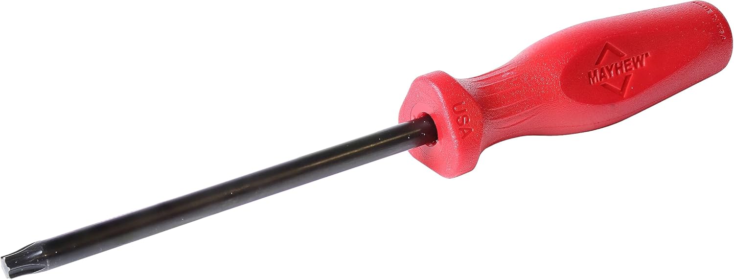 Mayhew Tools 27412 USA Torx Screwdriver, Red, T40 x 5-Inch - Image 4