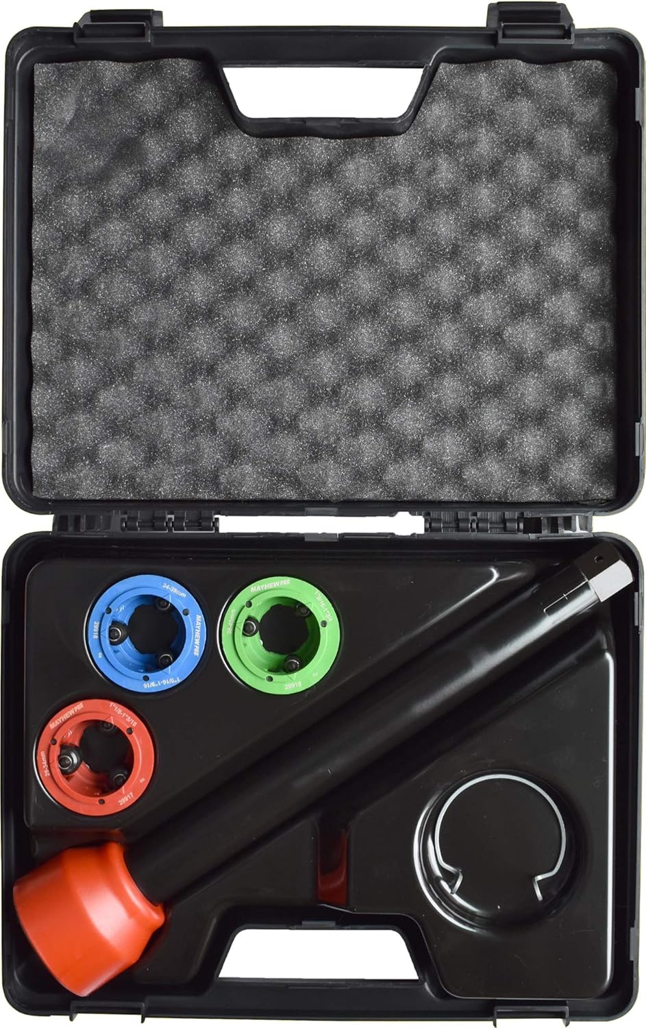 Mayhew Tools 29912 Interchangeable Tie Rod Tool Kit, 4-Piece Set, Black - Image 2