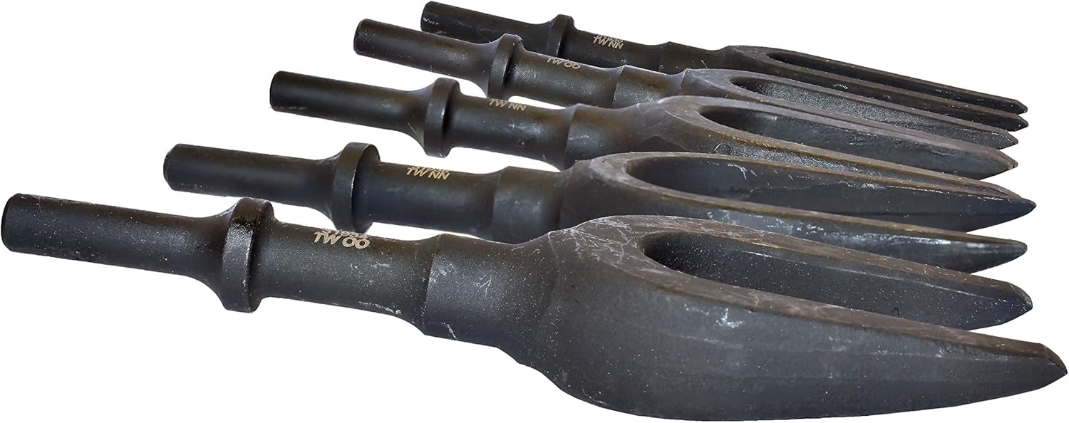 Mayhew Tools 31940 Pneumatic Separating Fork, 5-Piece Set, Black Oxide Finish - Image 4