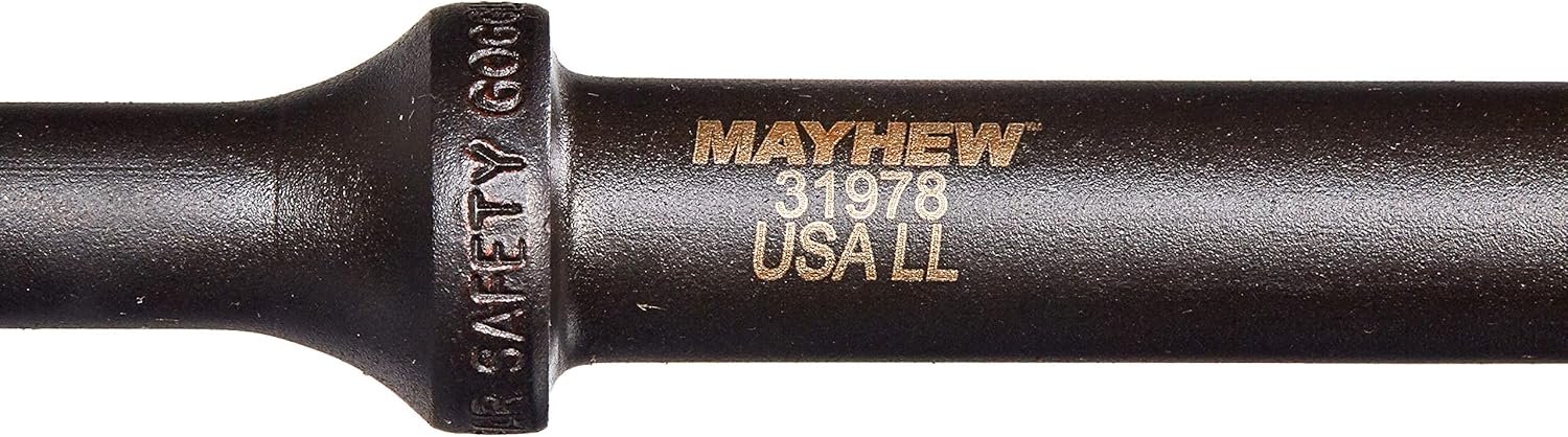 Mayhew Tools 31978HT Pneumatic Taper Punch, Sharp Point x 18" Hang Tag, Black Oxide Finish - Image 4