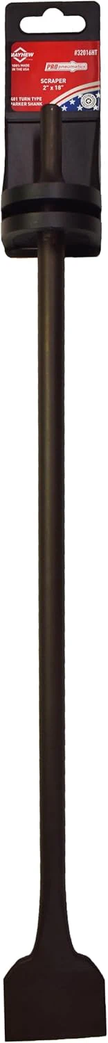 Mayhew Tools 32016HT Pneumatic Scraper, 2" x 18" Hang Tag, Black Oxide Finish - Image 2