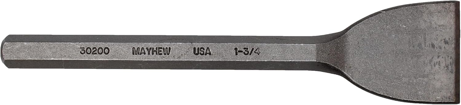 Mayhew Tools 35602 Mason Chisel, 1-3/4" x 7-1/2" Carded, Shot Blast Finish - Image 2