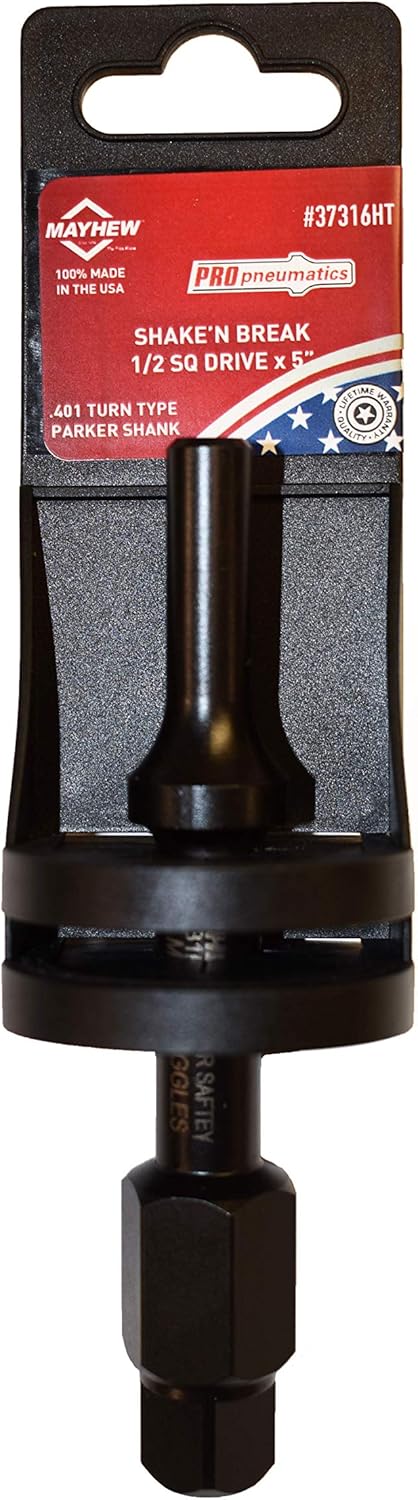 Mayhew Tools 37316HT Pneumatic Bolt Breaker, 1/2" Hang Tag, Black Oxide Finish - Image 2