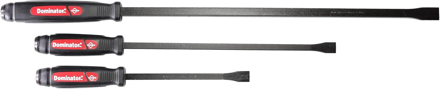 Mayhew Tools 61354 Dominator Pry Bar Set, 3-Piece Straight, Black Oxide Finish - Image 2