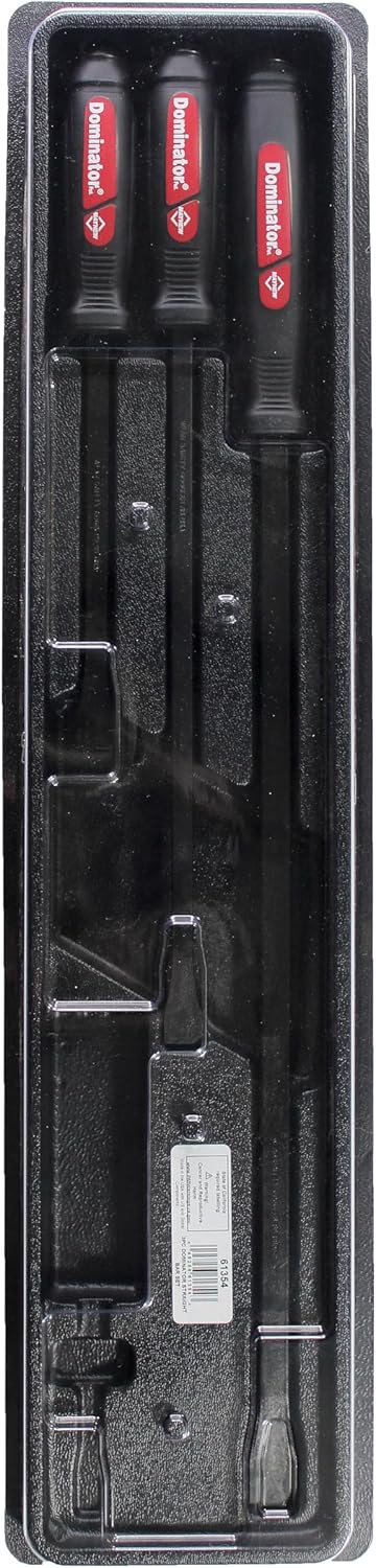 Mayhew Tools 61354 Dominator Pry Bar Set, 3-Piece Straight, Black Oxide Finish - Image 5