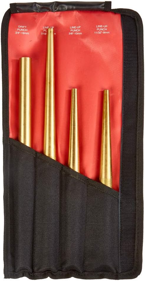 Mayhew Tools 61363 X-Long Brass Punch Set, 4-piece, multi, one size - Image 4