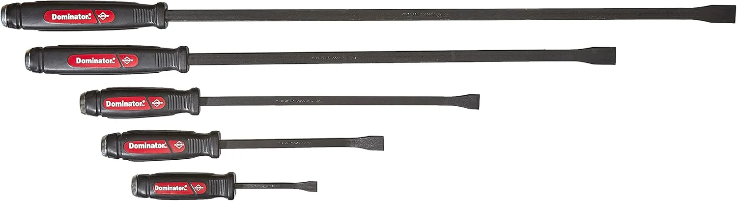 Mayhew Tools 61366 Dominator Pry Bar Set, 5-Piece Curved, Black Oxide Finish - Image 2