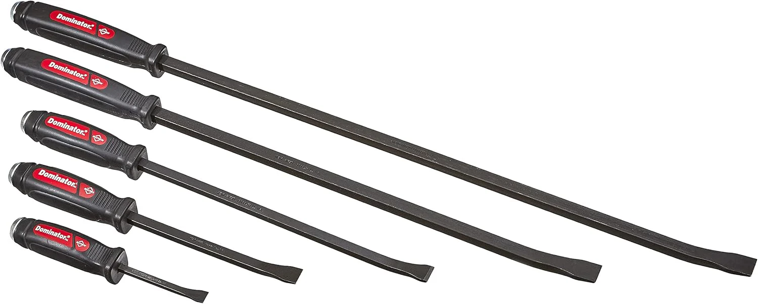 Mayhew Tools 61366 Dominator Pry Bar Set, 5-Piece Curved, Black Oxide Finish - Image 3