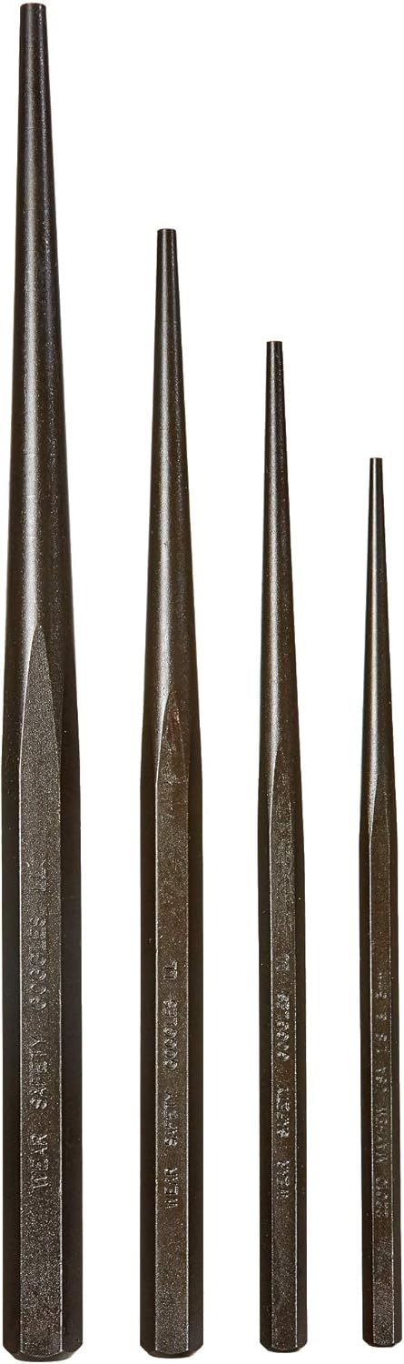 Mayhew Tools 62235 Aligning Punch Set, 4-Piece, Black Oxide Finish - Image 2