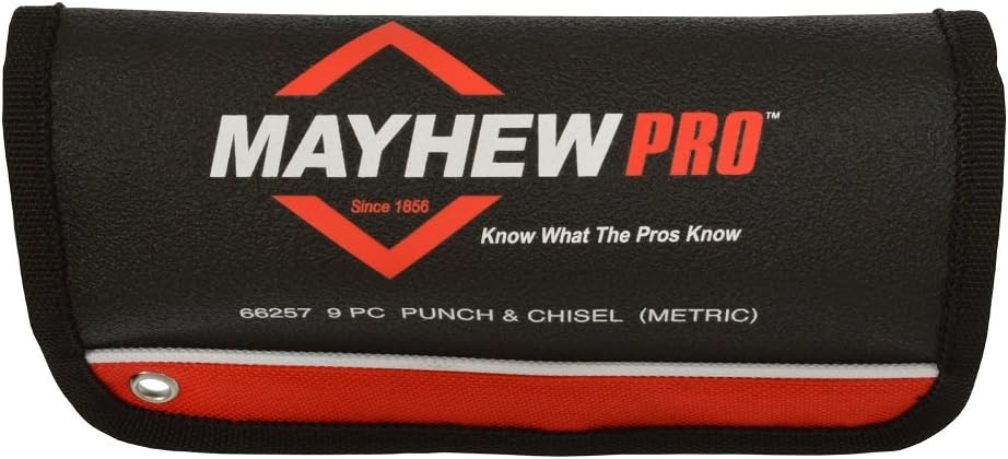 Mayhew Tools 66257 Punch and Chisel Set, Black Oxide Finish, 9-Piece Metric - Image 3
