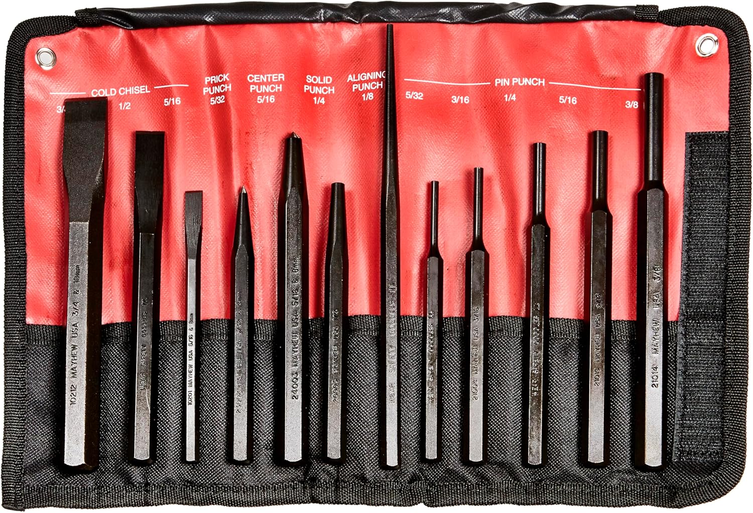 Mayhew Tools 66258 Punch & Chisel Set (Metric), 12 piece, multi, one size - Image 3