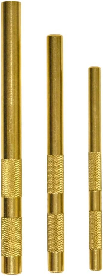 Mayhew Tools 67002 Brass Drift Punch, 5/8-16mm x 8", 1/2-13mm x 7" & 3/8-10mm x 6" - Image 2