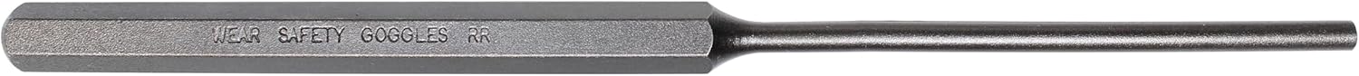 Mayhew Tools 71501 SAE Pin Punch, 3/16 x 3.5" Pin, 8" OAL x 3/8" Body, Shot Blast Finish - Image 2