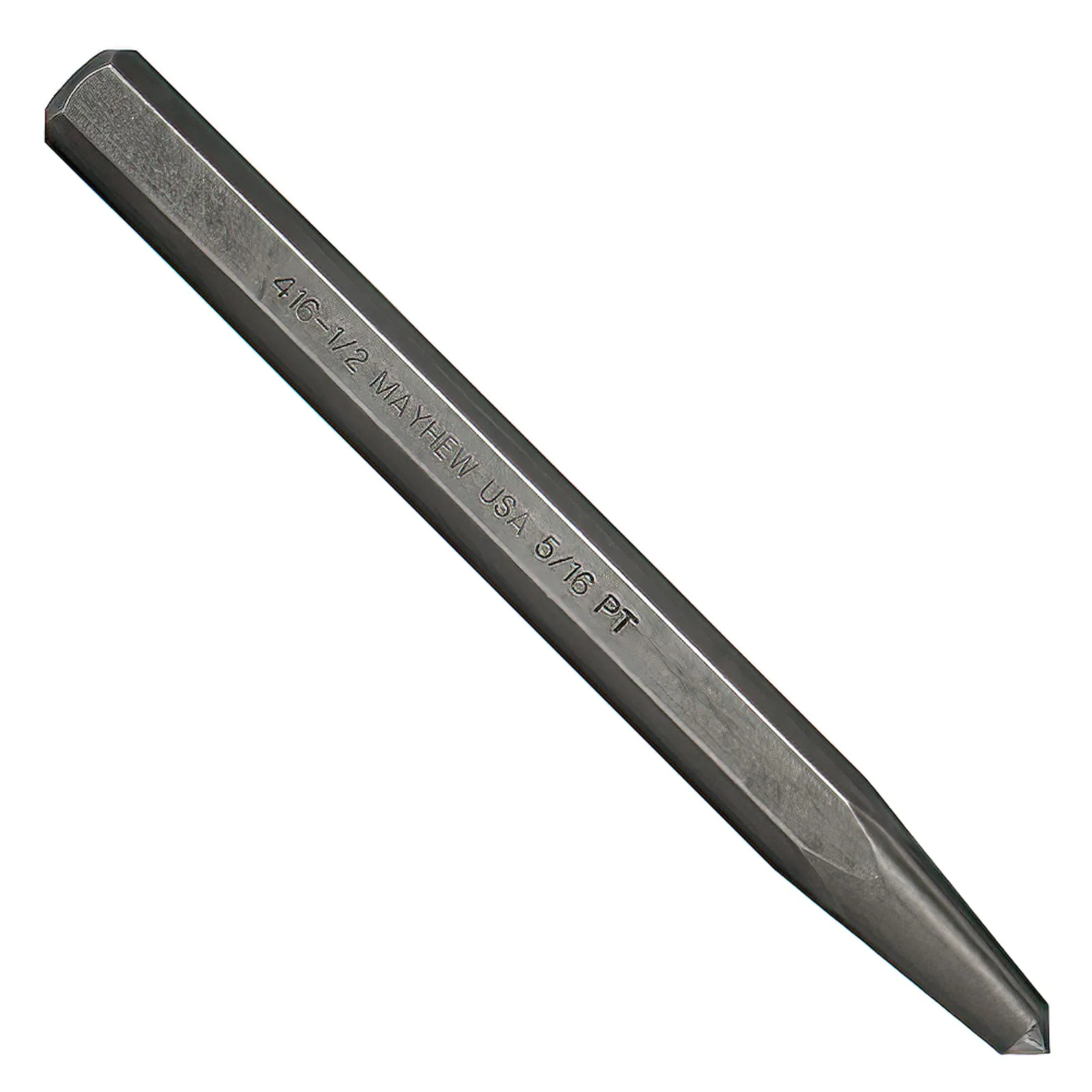 Mayhew Tools 74003 Center Punch, 1/2" x 5/16" Point, Shot Blast Finish
