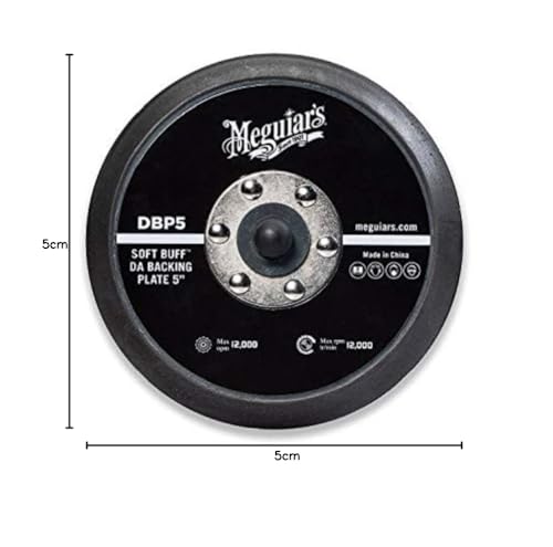 Meguiar’s 5" Soft Buff DA Backing Plate DBP5 - Dual Action Backing Plate for DA Polishers that Distributes Pressure Evenly, Improves Polishing Efficiency and is Made with Durable Construction, 1 Count - Image 7