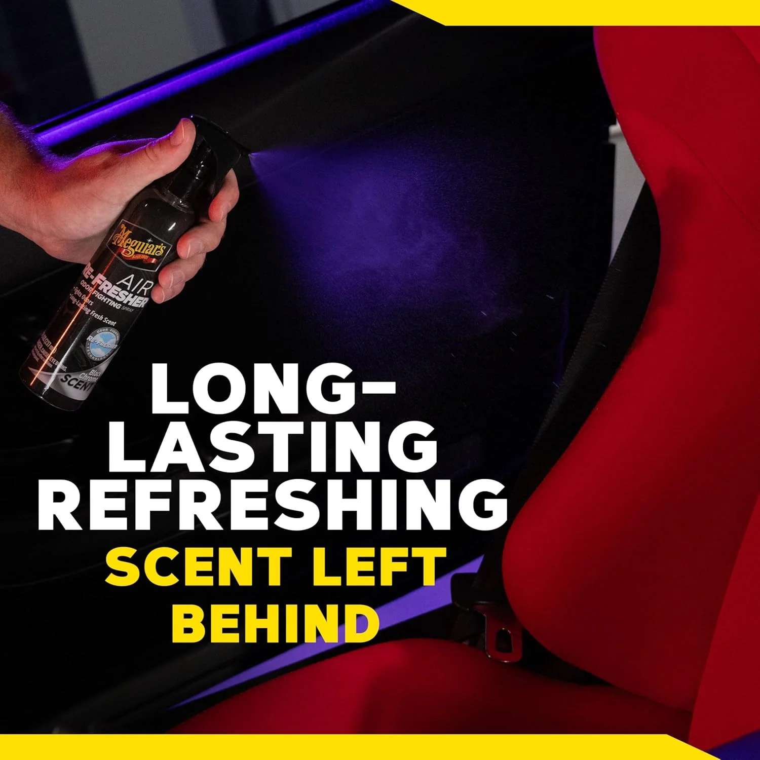 Meguiar’s G250708 Air Re-Fresher Odor Fighting Spray, Black Chrome Scent, Refresh & Instantly Fight Odors - Image 7
