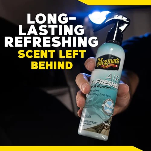 Meguiar’s Air Re-Fresher Odor Fighting Spray - New Car Scent - Convenient Car Air Freshener that Instantly Fights Odors and Leaves Behind a Long-Lasting New Car Scent, 8 Oz Trigger Spray - Image 7