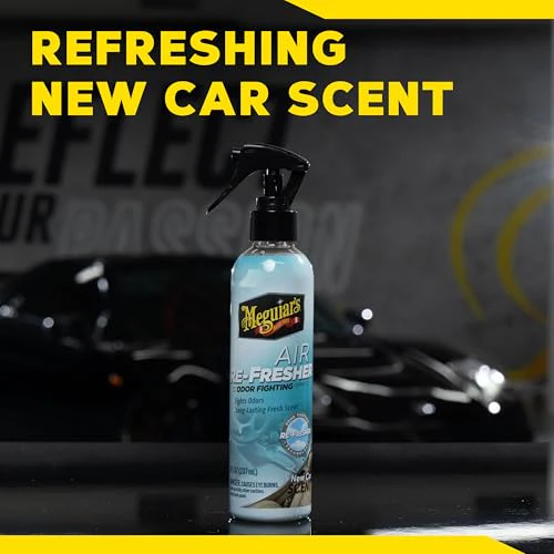 Meguiar’s Air Re-Fresher Odor Fighting Spray - New Car Scent - Convenient Car Air Freshener that Instantly Fights Odors and Leaves Behind a Long-Lasting New Car Scent, 8 Oz Trigger Spray - Image 8