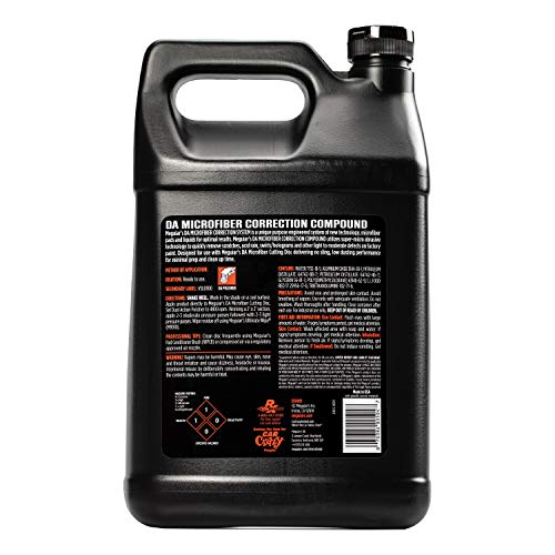 Meguiar’s DA Microfiber Correction Compound D30001 - Pro Car Scratch Remover, for use with a DA Polisher and Microfiber Cutting Disc, Remove Swirls, Water Spots, Oxidation, and More, 1 Gal, 128 Oz - Image 3