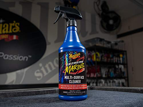 Meguiar’s Extreme Marine Multi-Surface Cleaner M180332 - Pro Multi-Surface Cleaner for RV and Marine Detailing, Removes Dirt Grime & Stains from Vinyl, Gel Coat, Non Skid, Carpet and More, 32 Oz Spray - Image 3