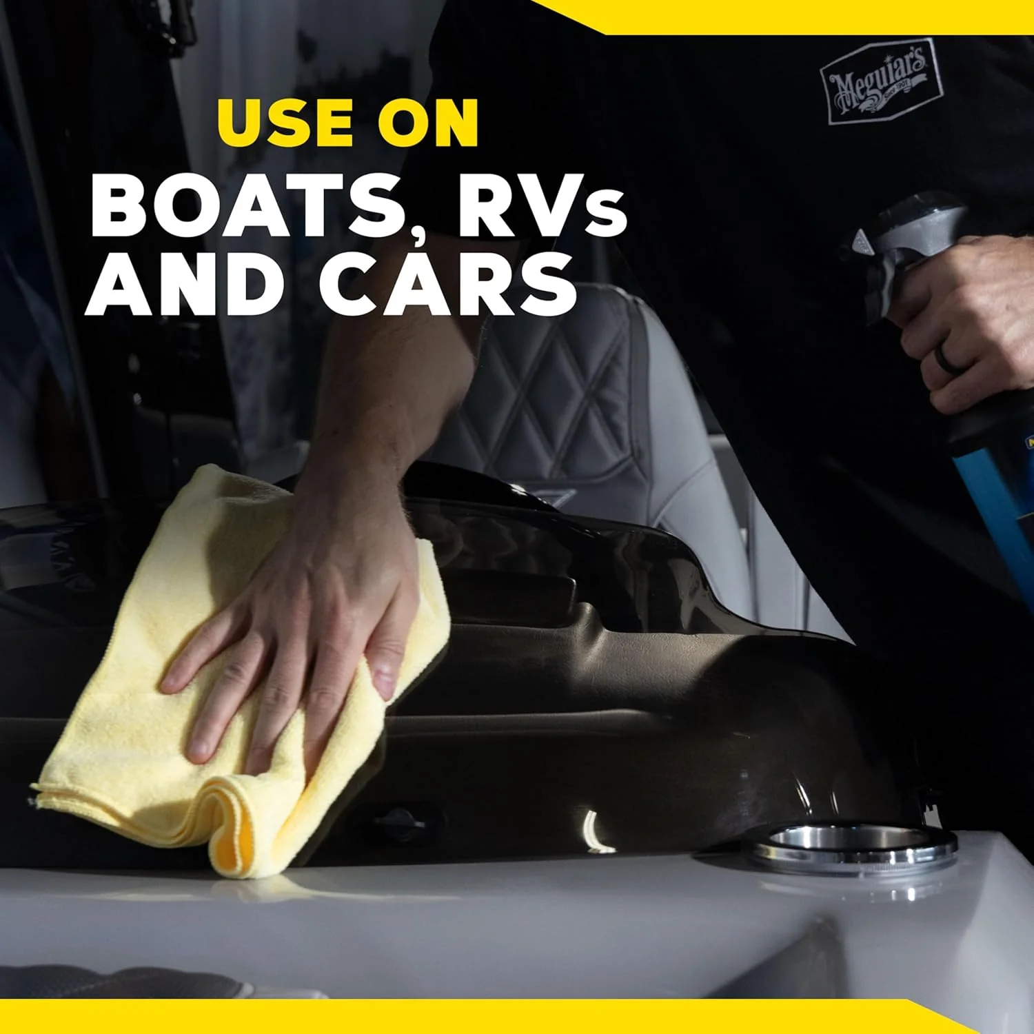 Meguiar's Marine & RV Hybrid Ceramic All Surface Sealant - Premium Fiberglass and Gel Coat Sealant that Boosts Gloss, Beading & Protection from UV Damage - Easy to Apply and Wipe Off, 32 Oz Spray - Image 8