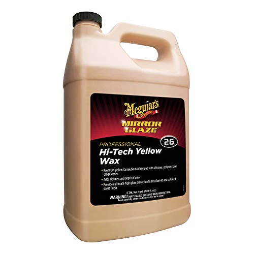 Meguiar’s Professional Hi-Tech Yellow Wax M2601 - Pro Yellow Carnauba Wax with a Deep Gloss & Shine and a Long-Lasting Protection, Easy to Use Liquid Wax with Professional Results, 1 Gal, 128 Oz - Image 2