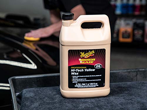 Meguiar’s Professional Hi-Tech Yellow Wax M2601 - Pro Yellow Carnauba Wax with a Deep Gloss & Shine and a Long-Lasting Protection, Easy to Use Liquid Wax with Professional Results, 1 Gal, 128 Oz - Image 4