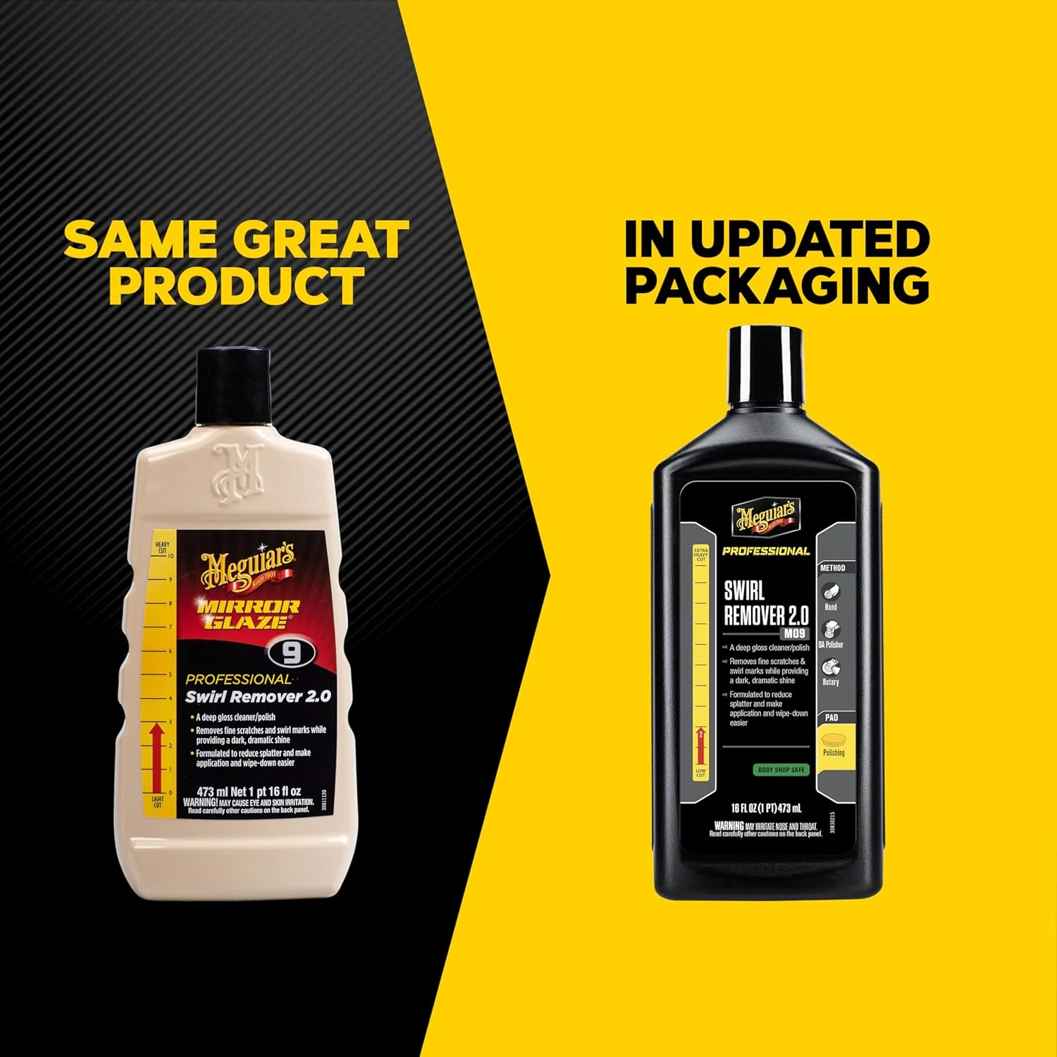 Meguiar’s Professional Swirl Remover M0916 – Remove Swirls & Scratches and Restore Shine & Gloss, Professional Results by Hand or Machine – 16 Oz - Image 7