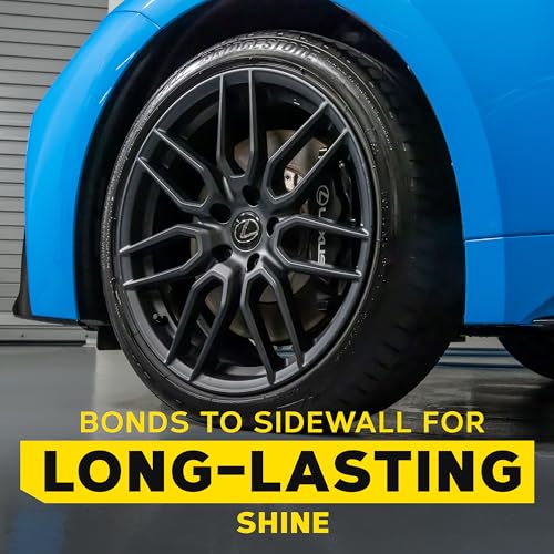 Meguiar’s Ultimate Insane Shine Tire Spray - Premium Tire Dressing that Delivers a Lasting High Gloss Wet Look and is Easy to Use; Advanced Tire Shine that Bonds for a Long-Lasting Finish, 24 Oz Spray - Image 5