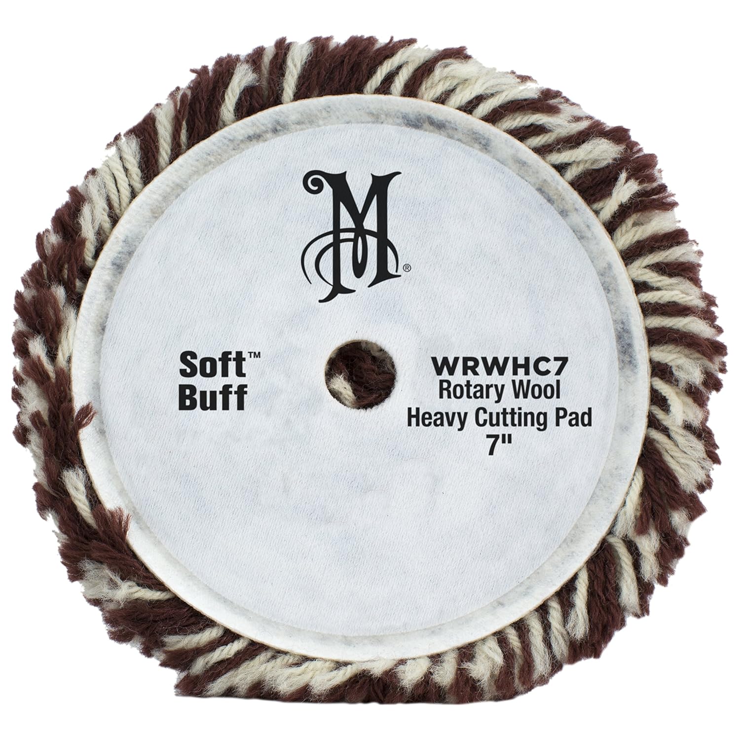 Meguiar's WRWHC7 7" Soft Buff Rotary Heavy Cutting Wool Pad - Image 2
