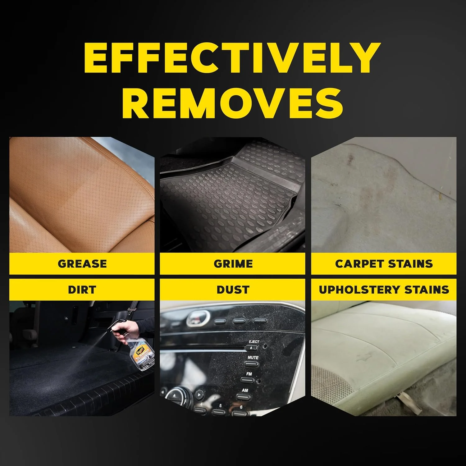 Meguiar's All Surface Interior Cleaner - All Purpose Interior Cleaner Quickly and Safely Cleans All Your Surfaces and Leaves Behind a Pleasant Scent, 16oz - Image 4