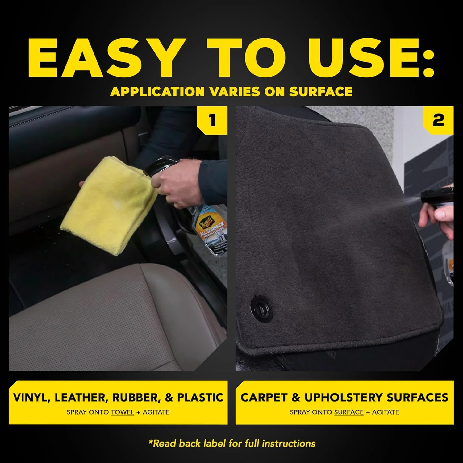 Meguiar's All Surface Interior Cleaner - All Purpose Interior Cleaner Quickly and Safely Cleans All Your Surfaces and Leaves Behind a Pleasant Scent, 16oz - Image 7