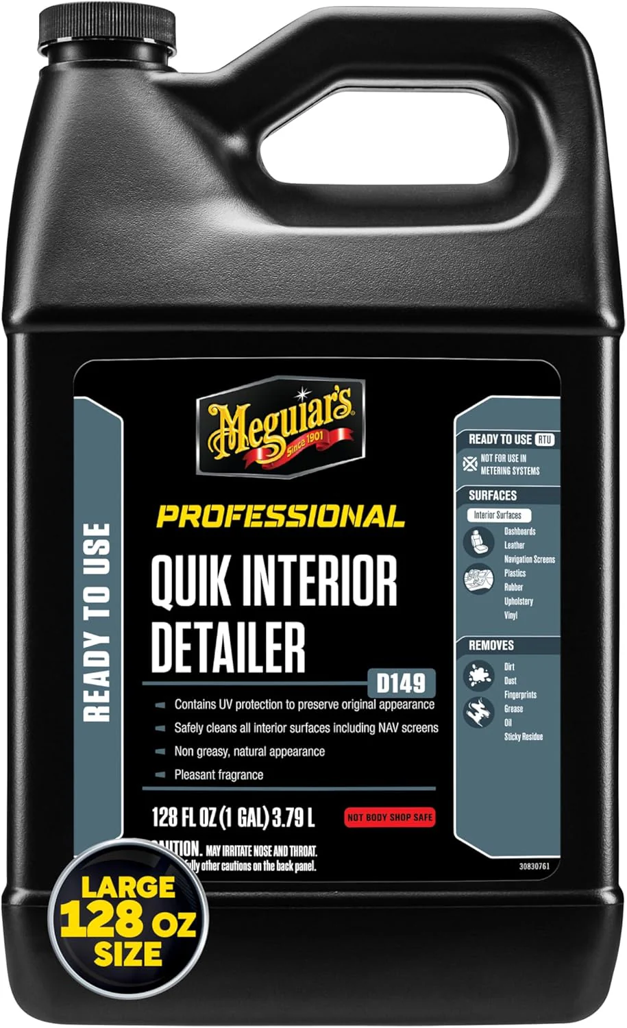 Meguiar's | D14901 | Meguiar's D14901 Detailer Quik Interior Detailer 3.79L safely cleans all interior surfaces - Image 2