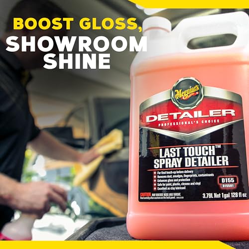 Meguiar's D15501 Last Touch Spray Detailer, Great for Use as Clay Lubricant, creates a Showroom Shine, Removes Dust, Smudges, Fingerprints and More, Versatile Use and Enhances Protection, 1 Gallon - Image 8