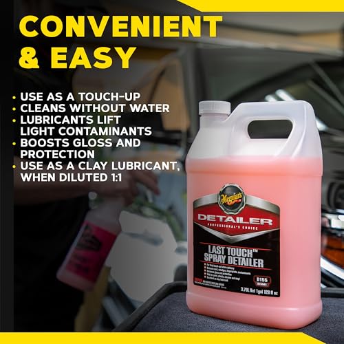 Meguiar's D15501 Last Touch Spray Detailer, Great for Use as Clay Lubricant, creates a Showroom Shine, Removes Dust, Smudges, Fingerprints and More, Versatile Use and Enhances Protection, 1 Gallon - Image 9