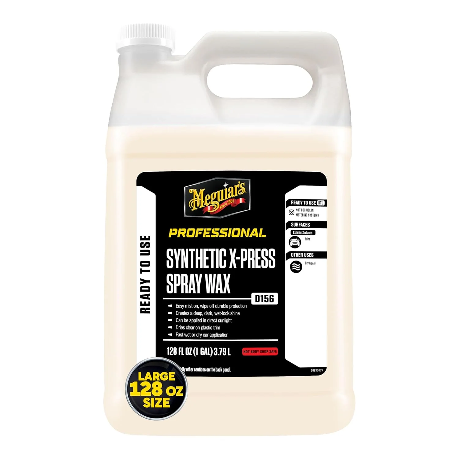 Meguiar's D15601 Synthetic X-Press Spray Wax for Car Detailing, Creates a Deep Shiny Look, Can Be Applied to Wet or Dried Paint and In Direct Sunlight, Moisture Rolls Off Waxed Paint, 1 Gallon - Image 2