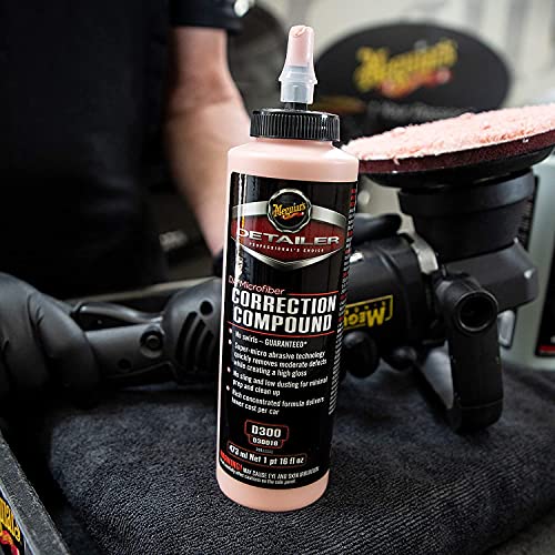 Meguiar's DA Microfiber Correction Compound D30016 - Pro Car Scratch Remover, for Use with a DA Polisher and Microfiber Cutting Disc, Remove Swirls, Scratches, Water Spots, and Oxidation, 16 Oz - Image 3