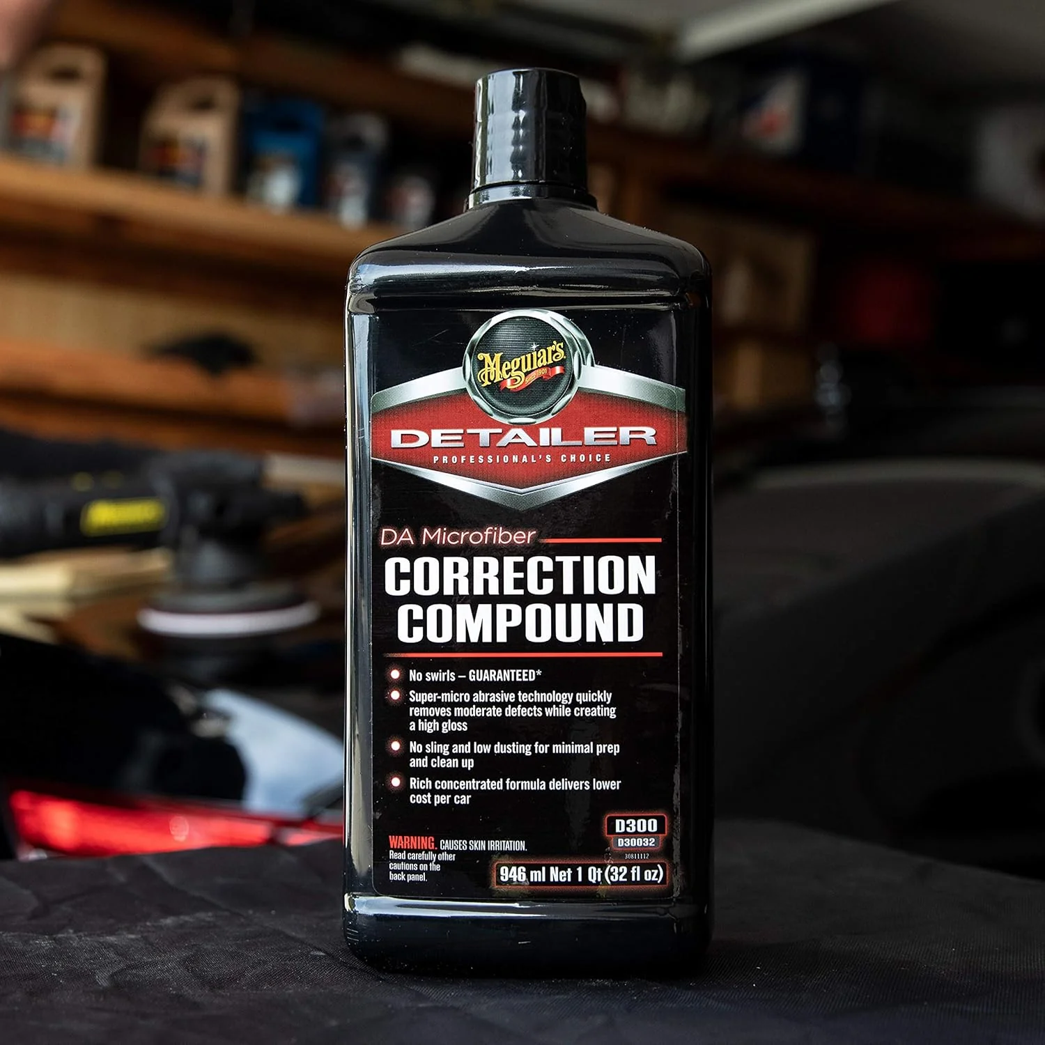 Meguiar's DA Microfiber Correction Compound D30032 - Pro Car Scratch Remover, for Use with a DA Polisher and Microfiber Cutting Disc, Remove Swirls, Scratches, Water Spots, and Oxidation, 32 Oz - Image 5
