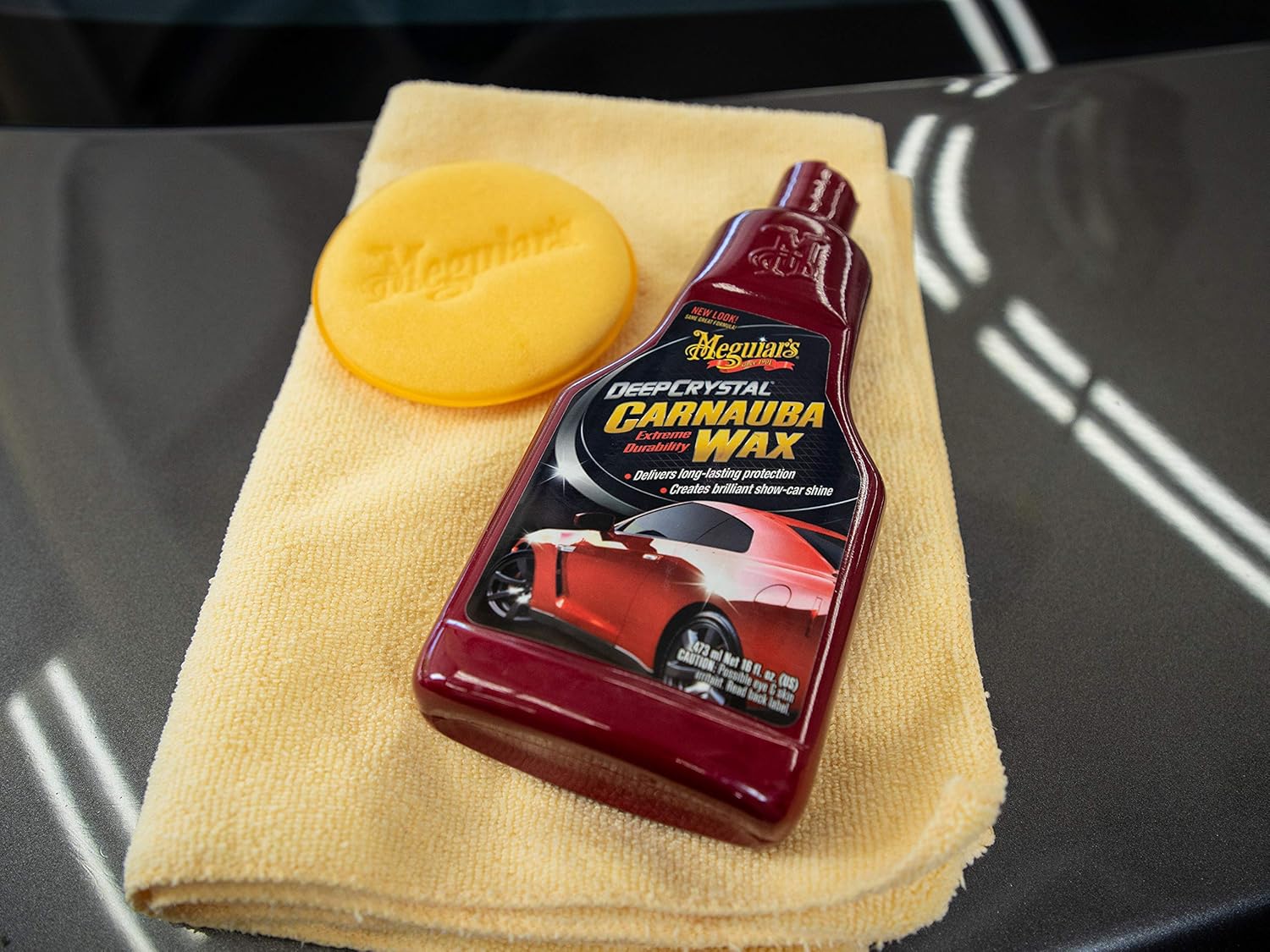 Meguiar's Deep Crystal Carnauba Wax, High-Grade Carnauba Liquid Car Wax for Long-Lasting Protection, Block Out the Elements, 16 Oz Bottle - Image 5
