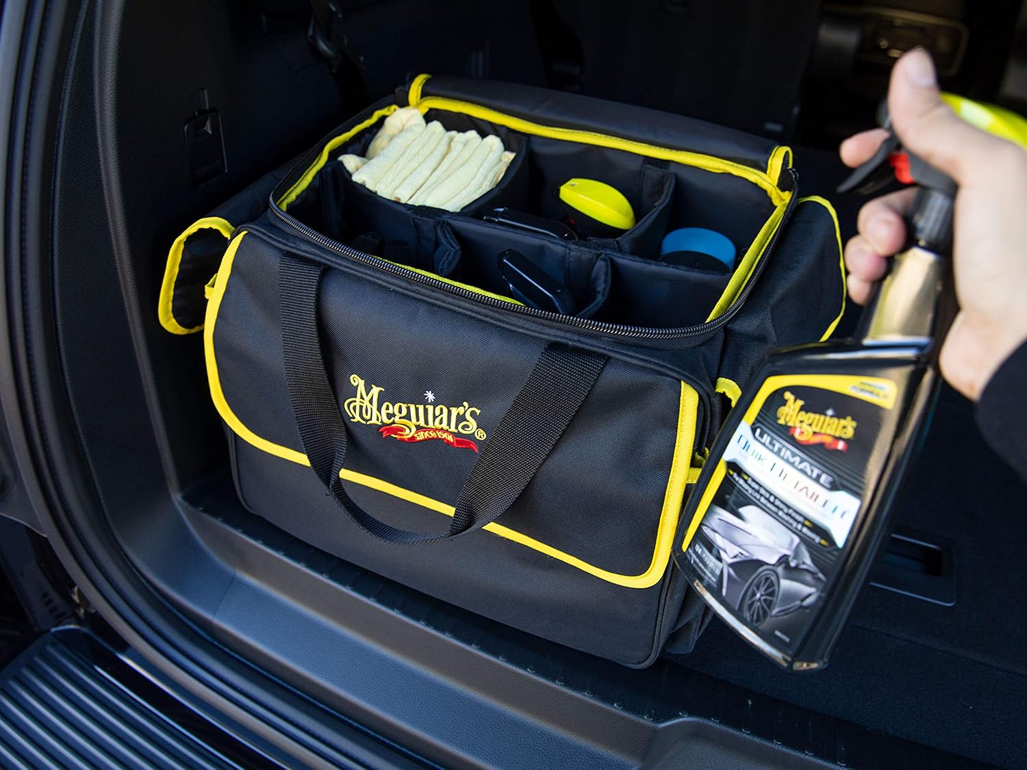 Meguiar's X210400 Detailing Bag - Premium Car Bag and Detailing Supply Organizer, Black - Image 6