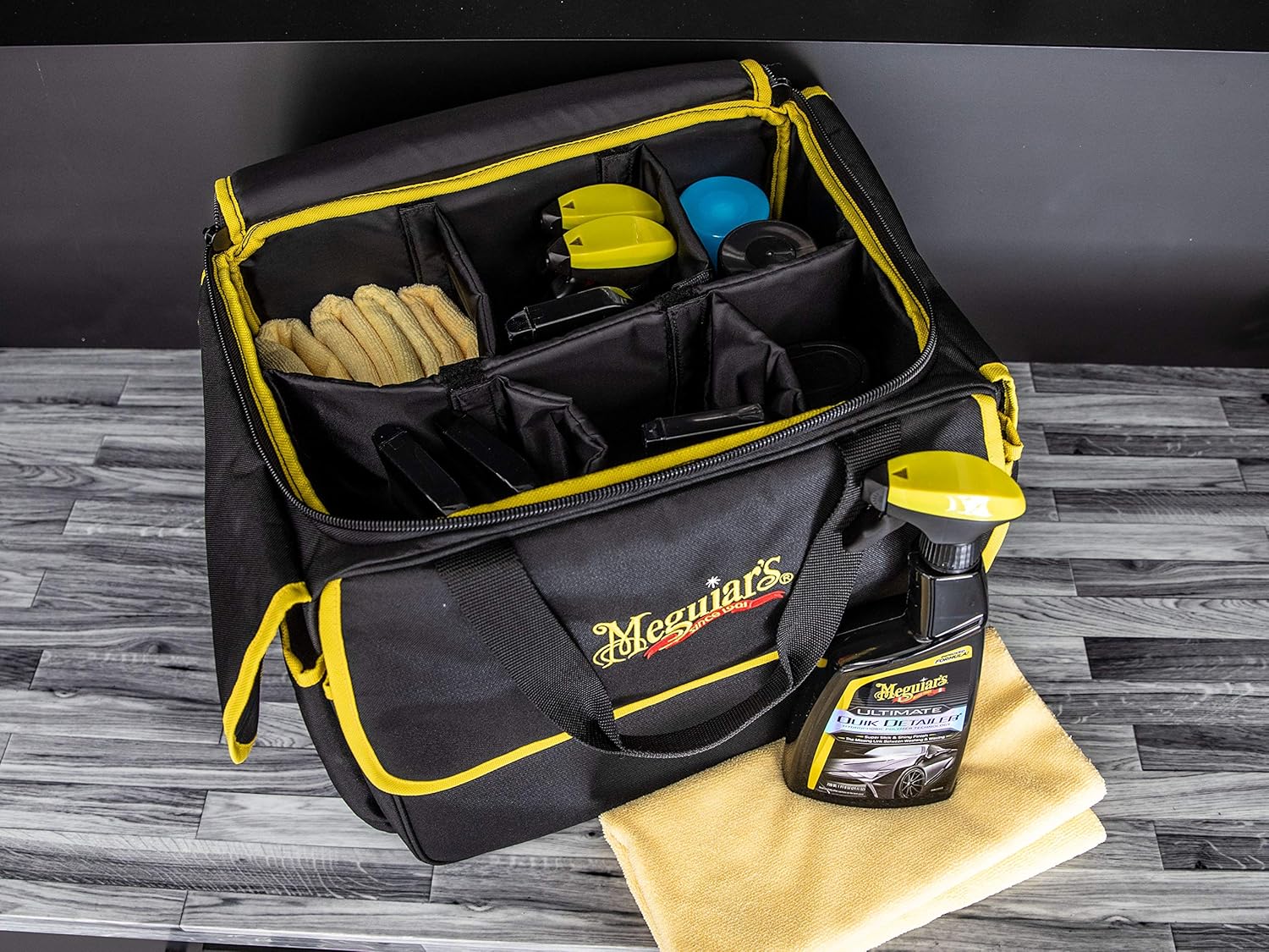 Meguiar's X210400 Detailing Bag - Premium Car Bag and Detailing Supply Organizer, Black - Image 7