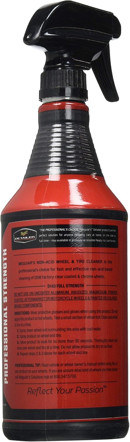 Meguiar's DRTU14332 Non-Acid Wheel & Tire Cleaner, Clean Tires & Wheels Without Using Acid, 32 Ounces - Image 4