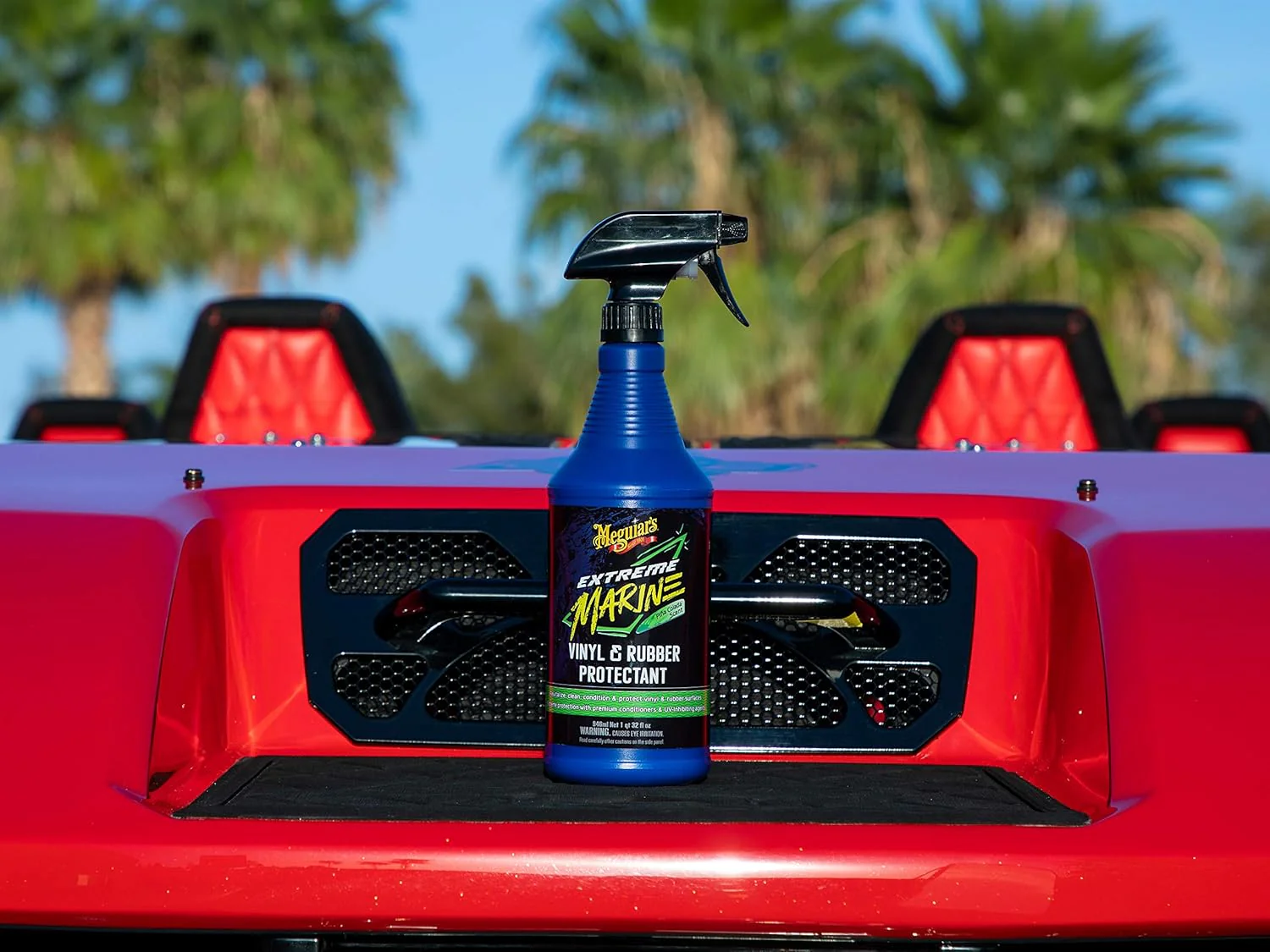 Meguiar's | M180132 | Meguiar's Extreme Marine Vinyl & Rubber Protectant M180132 - Premium RV and Marine Vinyl and Rubber Protectant, Long-Lasting UV Protection, 32 Oz Spray - Image 4
