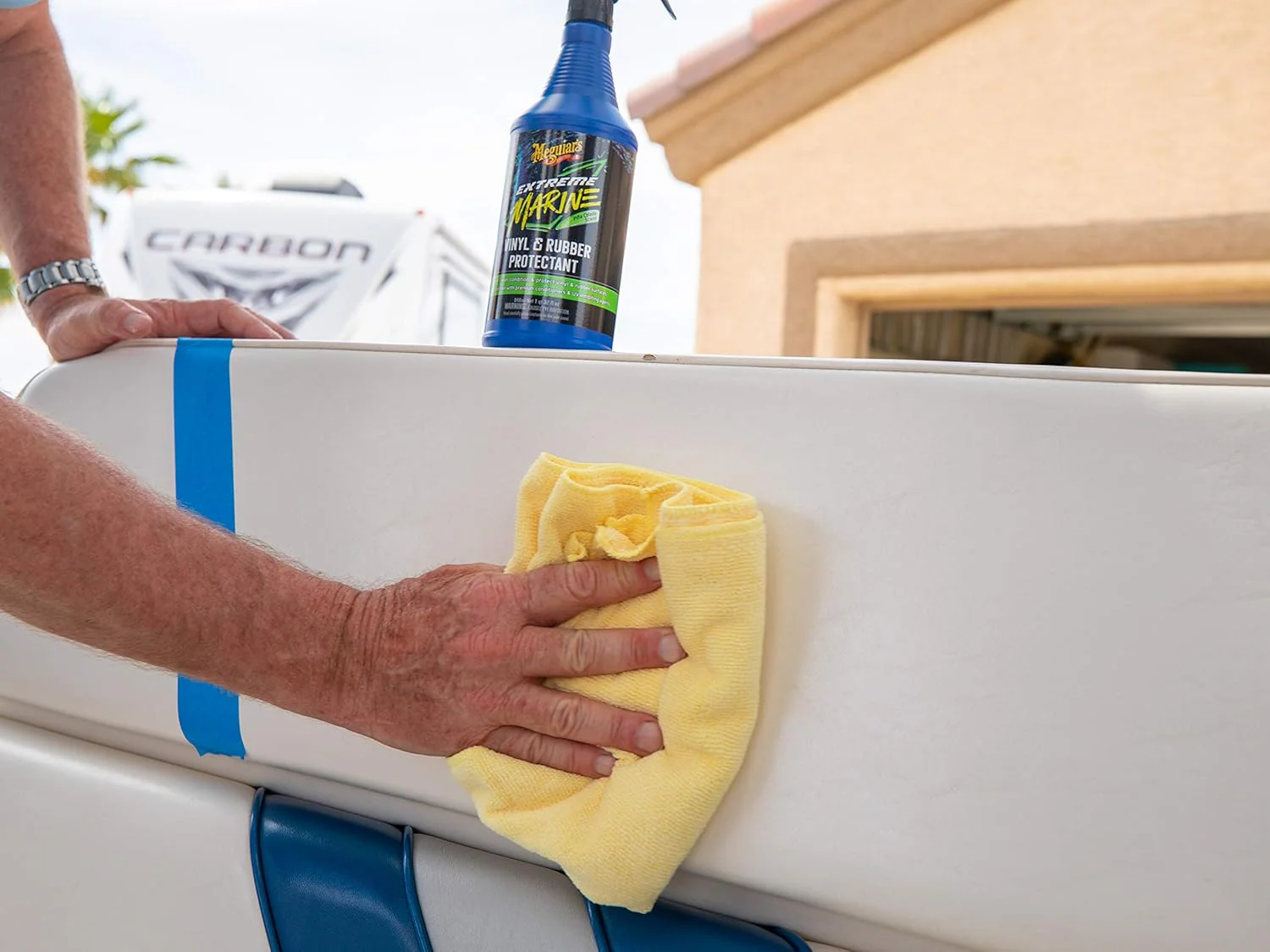 Meguiar's | M180132 | Meguiar's Extreme Marine Vinyl & Rubber Protectant M180132 - Premium RV and Marine Vinyl and Rubber Protectant, Long-Lasting UV Protection, 32 Oz Spray - Image 7