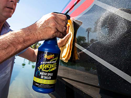 Meguiar's Extreme Marine Water Spot Detailer - Hard Water Stain Remover that Offers Additional Shine and Protection in One Advanced Marine Detailing Spray - Non-Abrasive Formula, 32 Oz Spray - Image 3