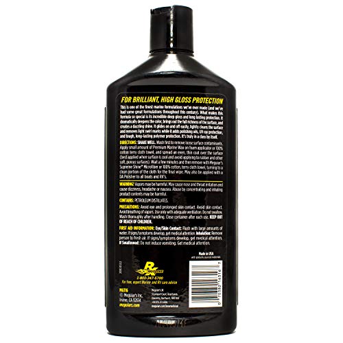 Meguiar's Flagship Premium Marine Wax M6316 - Synthetic RV and Boat - Durable Fiberglass and Gel Coat Protection for a Long-Lasting Shine - Professional-Grade with UV Protection, 16 Oz Liquid - Image 3