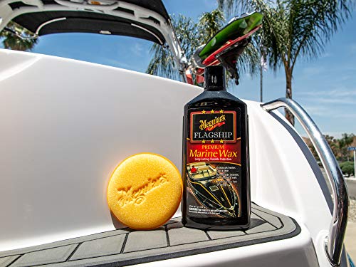 Meguiar's Flagship Premium Marine Wax M6316 - Synthetic RV and Boat - Durable Fiberglass and Gel Coat Protection for a Long-Lasting Shine - Professional-Grade with UV Protection, 16 Oz Liquid - Image 6